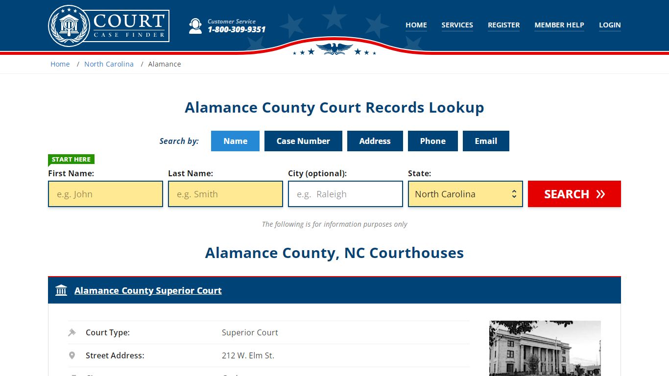 Alamance County Court Records | NC Case Lookup